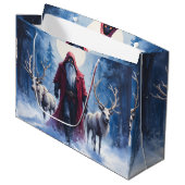 Der Winterkönig kommt.  Große Geschenktüte (Vorderseite Schrägansicht)