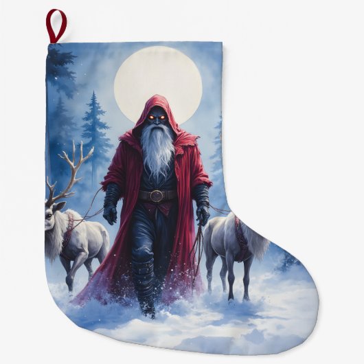 Der Winterkönig kommt. Großer Weihnachtsstrumpf (Vorderseite)