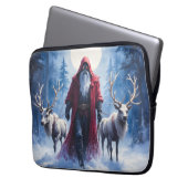 Der Winterkönig kommt.  Laptopschutzhülle (Vorderseite Links)