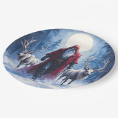 Der Winterkönig kommt.  Pappteller (Schrägansicht)