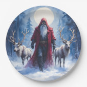 Der Winterkönig kommt.  Pappteller (Vorderseite)