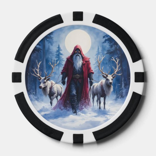 Der Winterkönig kommt.  Pokerchips (Vorderseite)