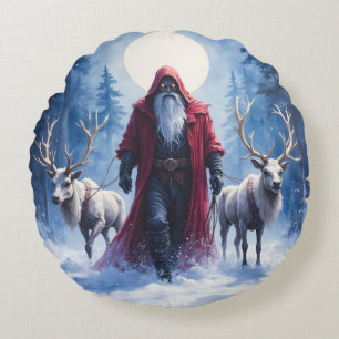 Der Winterkönig kommt. Rundes Kissen