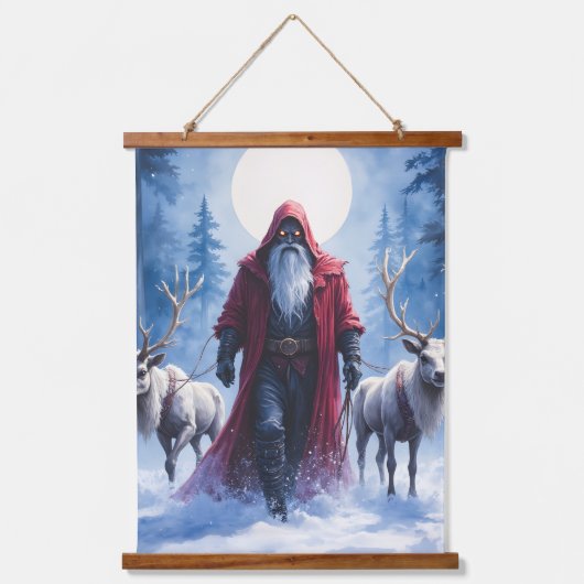 Der Winterkönig kommt. Wandteppich Mit Holzrahmen (Vorderseite)