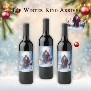 Der Winterkönig kommt. Weinetikett