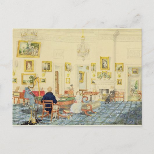 Der Wintersaal im Künstlerhaus in Patna, in Postkarte (Vorderseite)