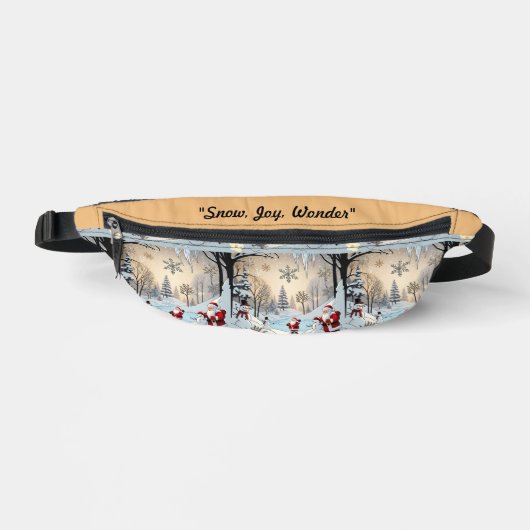 "Der Winterschnee" Bauchtasche (Vorderseite)