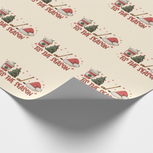 Der Wintersporturlaub in der Saison Geschenkpapier (Ecke)