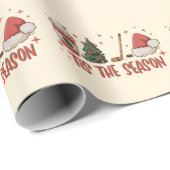 Der Wintersporturlaub in der Saison Geschenkpapier (Rolleneckpunkt)