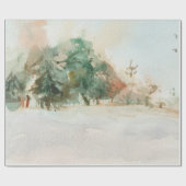 Der Winterwald Geschenkpapier (Flach)