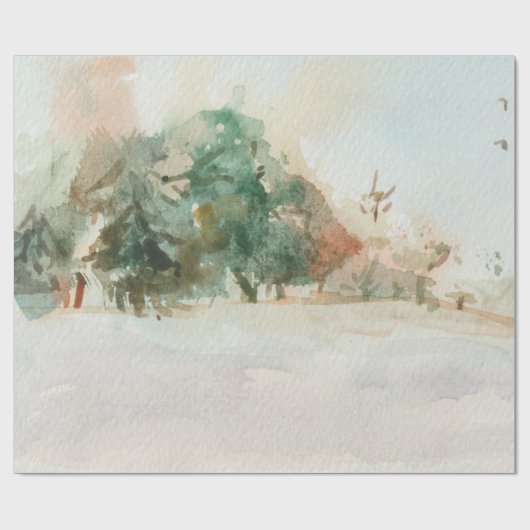 Der Winterwald Geschenkpapier (Flach)