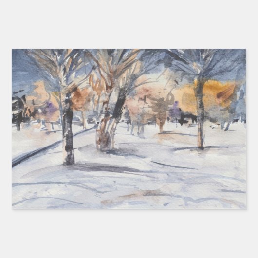 Der Winterwald Geschenkpapier Set (Vorderseite 3)