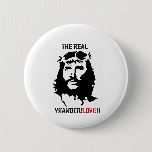 Der wirkliche Revolutionär Button (Vorderseite)