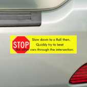 der wirkliche Stoppschild Autoaufkleber (Auf Auto)