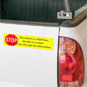der wirkliche Stoppschild Autoaufkleber (Auf Lkw)