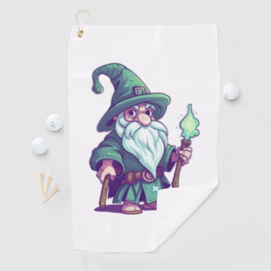 Der Wise Wizard Gnome Golfhandtuch (Insitu)