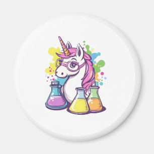 Der Wissenschaftler-Einhorn (1) Magnet