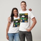 Der Wissenschaftler und die Spaceinvaders T-Shirts (Unisex)