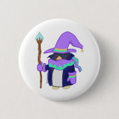 Der Wizard Penguin Badge Button (Vorderseite)