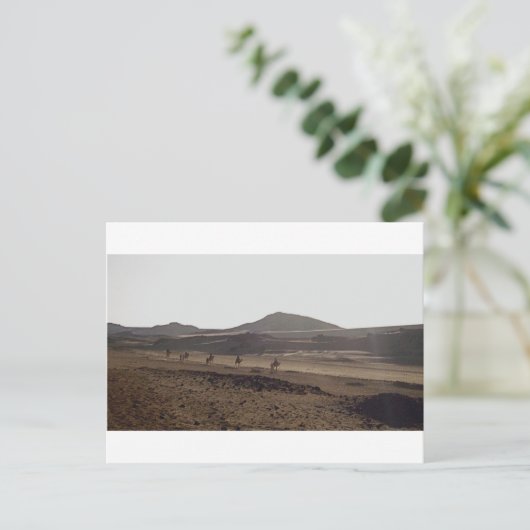 Der Wohnwagen behält das Bewegen Postkarte (Stehend Vorderseite)