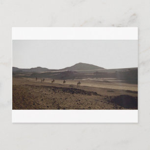 Der Wohnwagen behält das Bewegen Postkarte