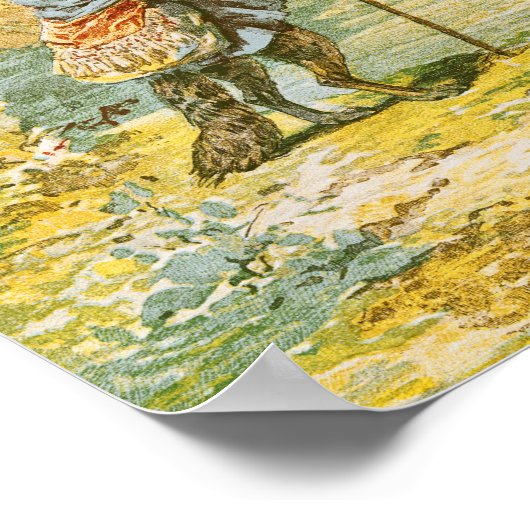 Der Wolf als Hirte Poster (Ecke)