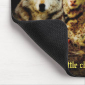 "Der Wolf bleibt mit dem niederlegenden Lamm" Mousepad (Ecke)