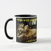 "Der Wolf bleibt mit dem niederlegenden Lamm" Tasse (Links)