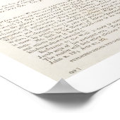 Der Wolf (Canis lupus) pu Poster (Ecke)