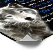 Der Wolf, den du Füttre Poster (Ecke)