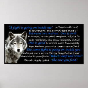 Der Wolf, den du Füttre Poster