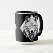 Der Wolf, der die Spielregeln ändert!" Tasse (VorderseiteRechts)