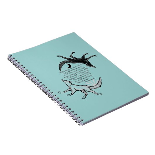 Der Wolf, der Füttre Notizblock (Rechte Seite)