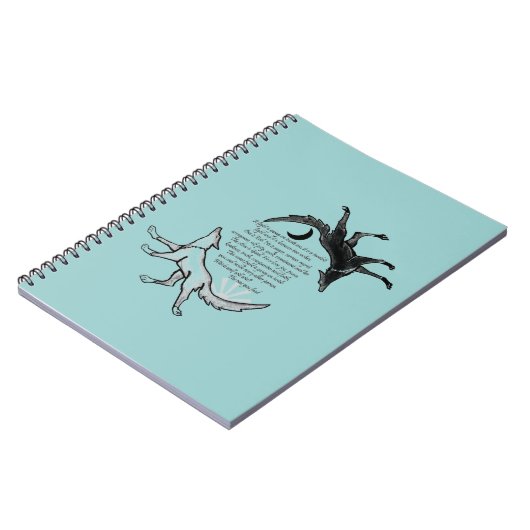 Der Wolf, der Füttre Notizblock (Linke Seite)