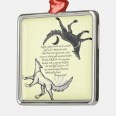 Der Wolf, der Füttre Ornament Aus Metall (Links)