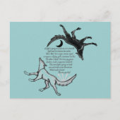 Der Wolf, der Füttre Postkarte (Vorderseite)