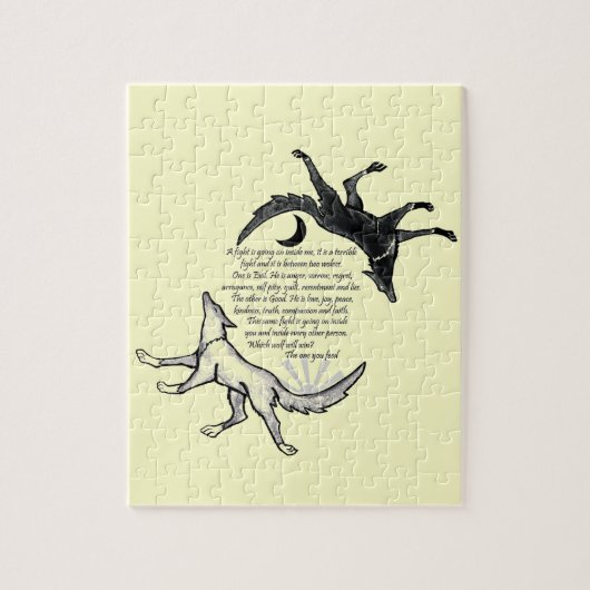 Der Wolf, der Füttre Puzzle (Vertikal)