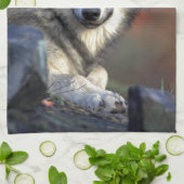 Der Wolf Handtuch (Gefaltet)