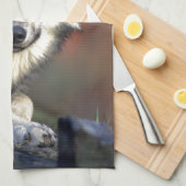 Der Wolf Handtuch (Viertel Falte)