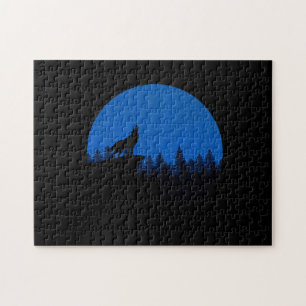 Der Wolf heult zum Mond Puzzle