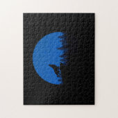 Der Wolf heult zum Mond Puzzle (Vertikal)