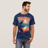 Der Wolf in den Bergen T-Shirt (Vorne ganz)