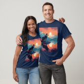 Der Wolf in den Bergen T-Shirt (Unisex)