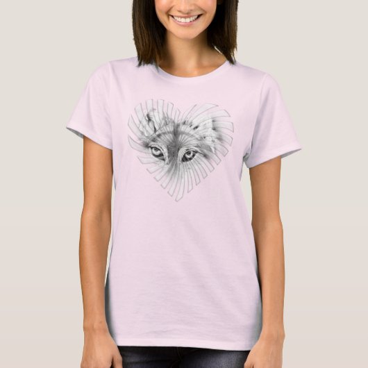 Der Wolf in meinem Herzen T-Shirt (Vorderseite)