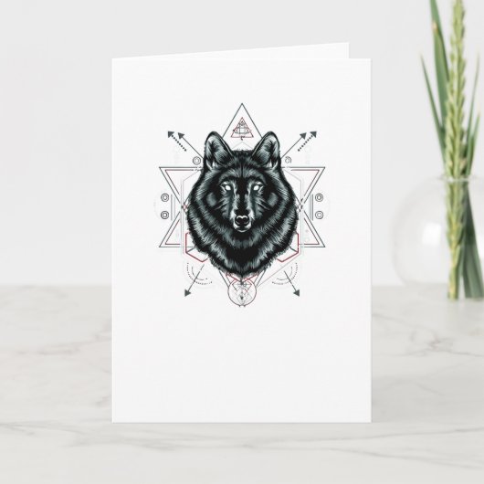 Der Wolf Karte (Vorderseite)