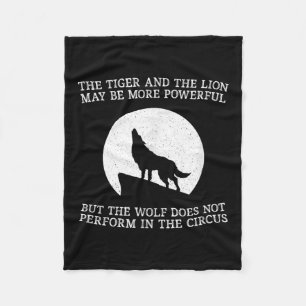 Der Wolf tritt im Zirkus nicht auf Cool Wolf M Fleecedecke