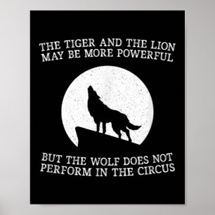 Der Wolf tritt im Zirkus nicht auf Cool Wolf M Poster