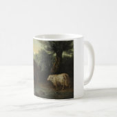 Der Wolf und das Lamm (von Jean-Baptiste Oudry) Kaffeetasse (VorderseiteRechts)