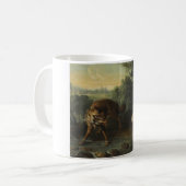 Der Wolf und das Lamm (von Jean-Baptiste Oudry) Kaffeetasse (Vorderseite Links)