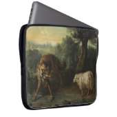Der Wolf und das Lamm (von Jean-Baptiste Oudry) Laptopschutzhülle (Vorne Rechts)